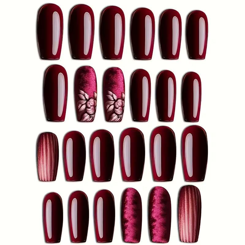 24pcs European Press-On Nails