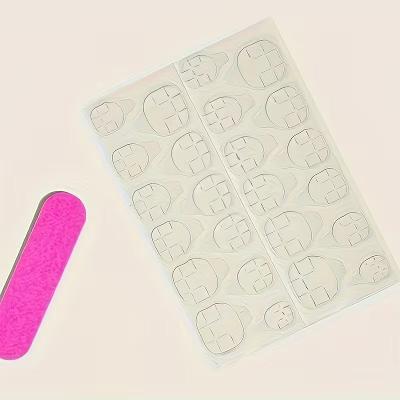 24pcs Long Almond Shaped Nail Set