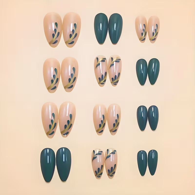 24pcs Almond Shaped Press-On Nails