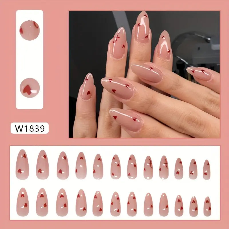 Almond Shape Medium Length Press-On Nails