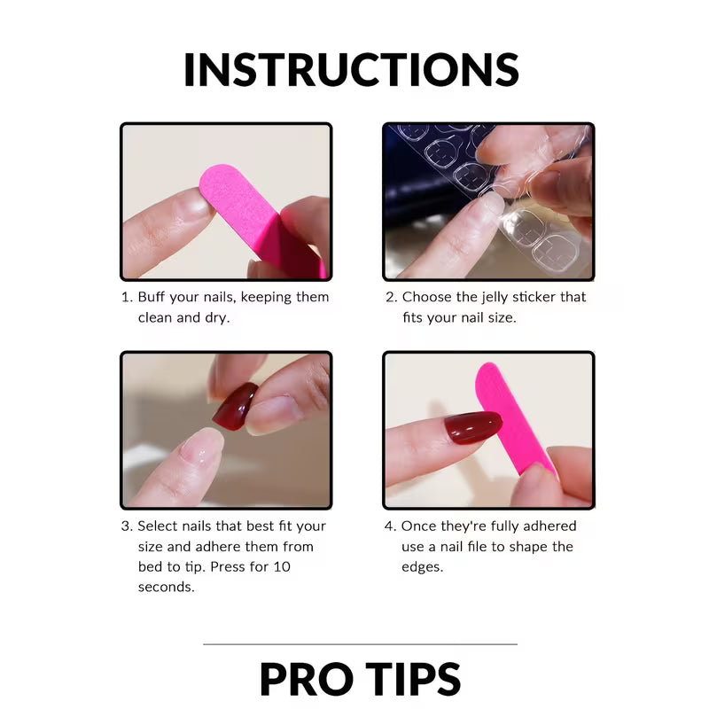 30pcs Purple Cat Eye Press-On Nails