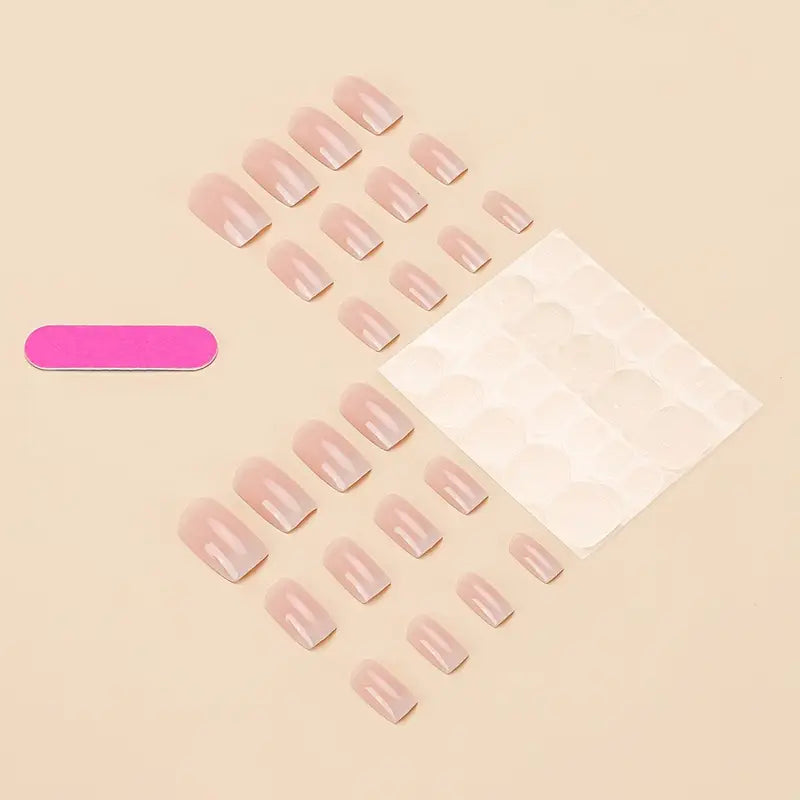 24-Piece Press On Nails Set - Square Shape