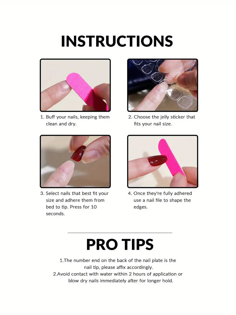 24pcs Glossy Medium Oval Fake Nails, Nude Pinkish