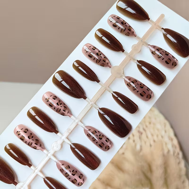 10pcs Detachable Almond-Shaped Press-On Nails