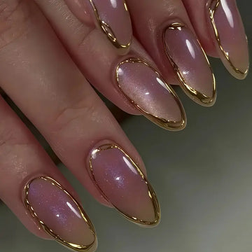 10pcs Handmade Almond Shaped Press-On Nails