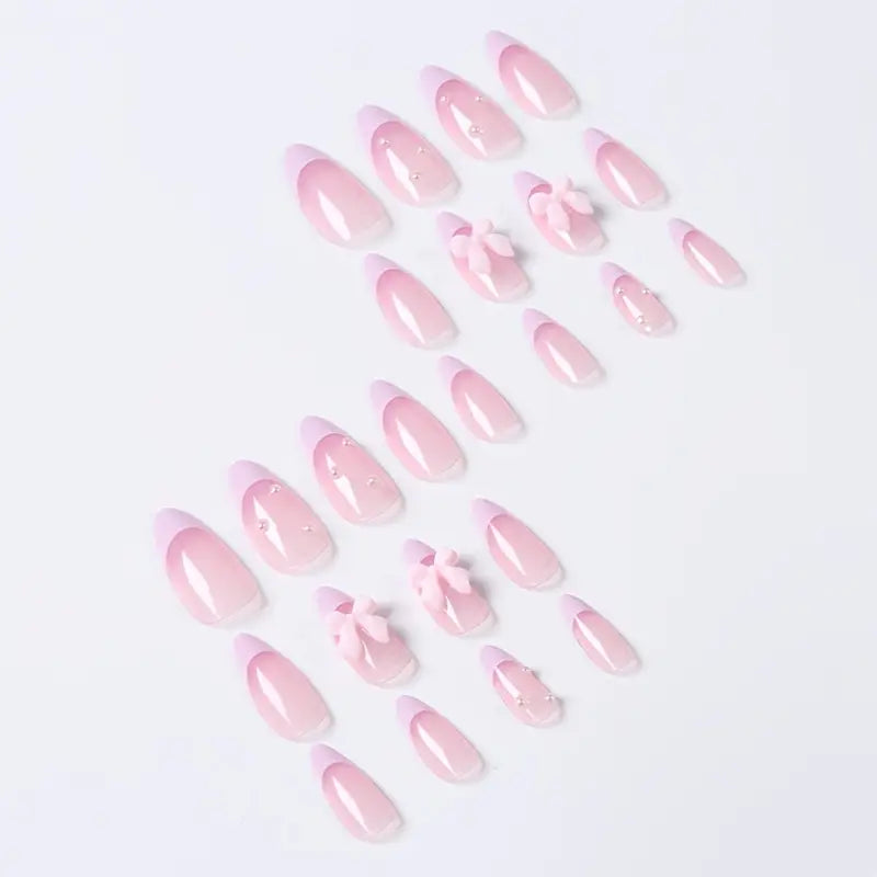 24pcs Michelleccy Almond-Shaped Press-On Nails