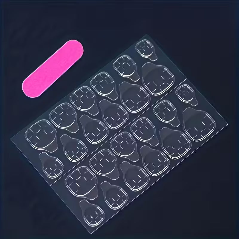 24pcs Upgraded Stylish Pink Almond-Shaped Press-On Nails