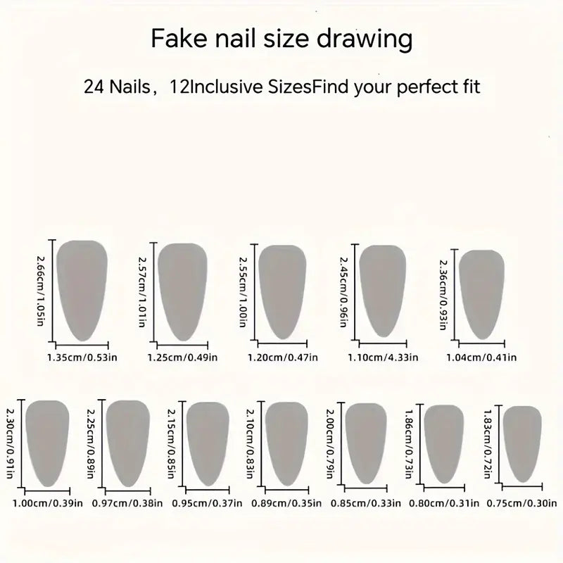 24pcs Frosted Line Nail Art Sheets