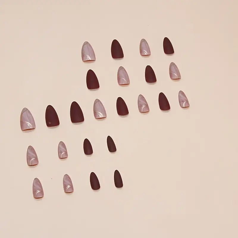 24pcs Frosted Line Nail Art Sheets