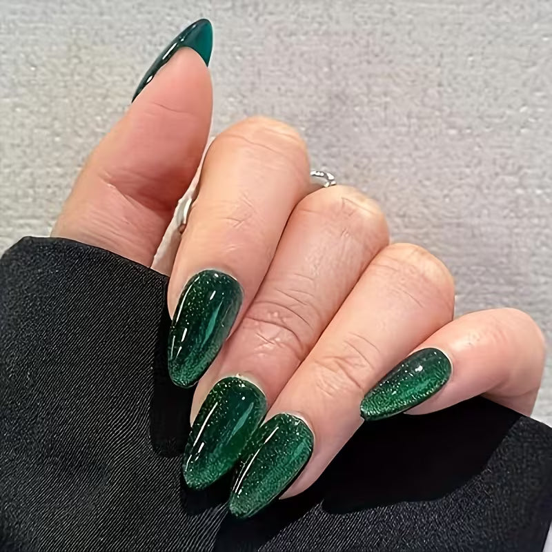 108pcs Christmas 4 Styles Cat's Eye Press-On Nails