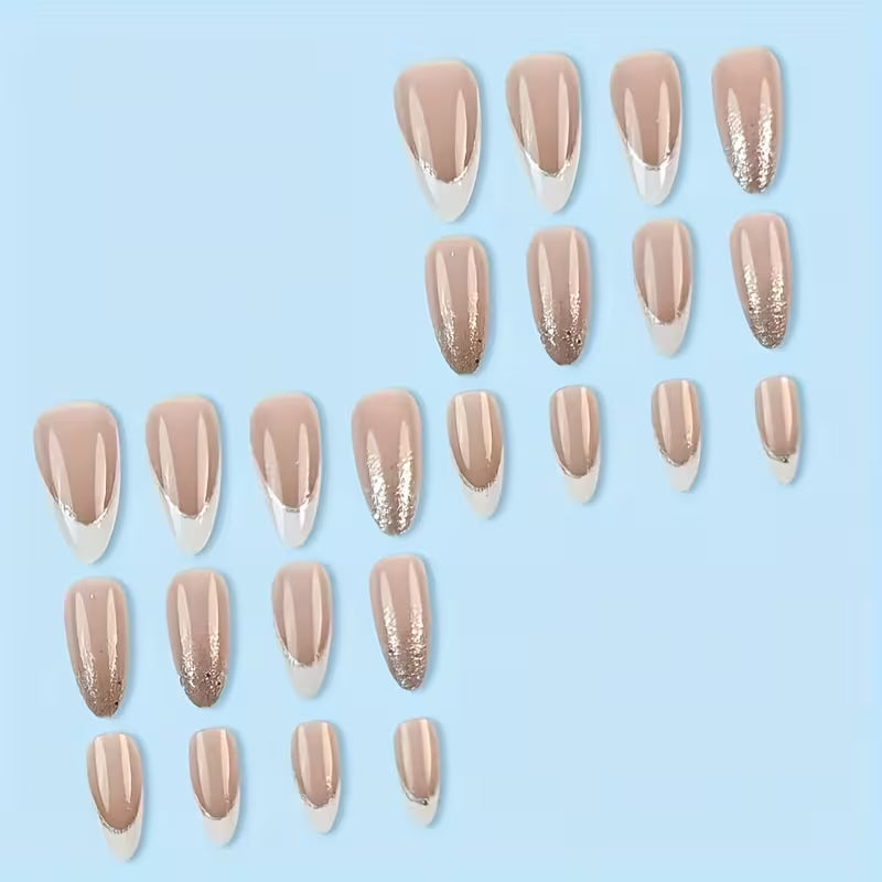 24pcs Medium Almond Press-On Nails