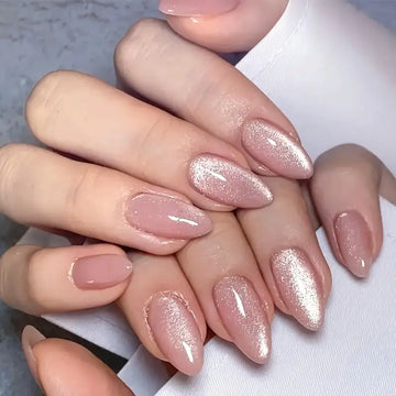 24 PCS Medium Length Almond-Shaped Nude