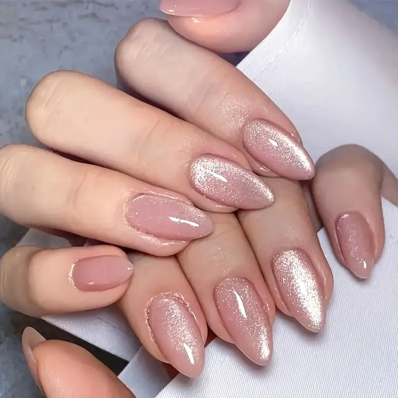 24 PCS Medium Length Almond-Shaped Nude