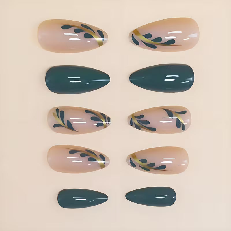 24pcs Almond Shaped Press-On Nails