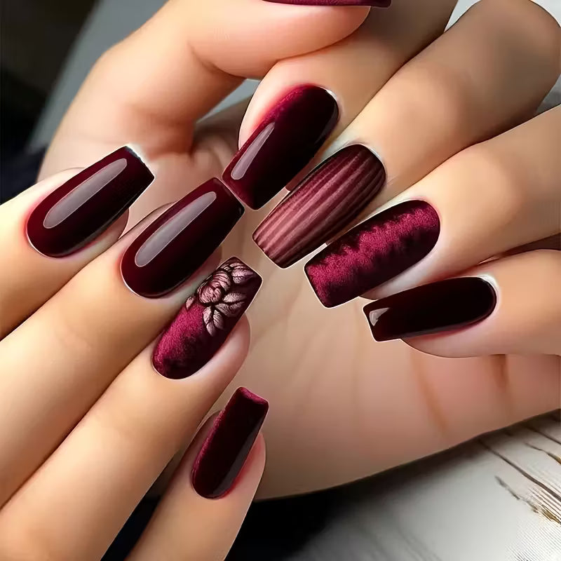 24pcs European Press-On Nails