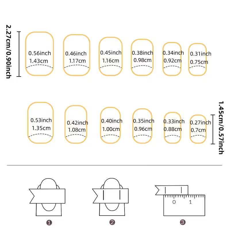 24pcs Glossy Medium Oval Fake Nails