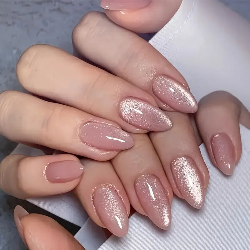 24 PCS Medium Length Almond-Shaped Nude