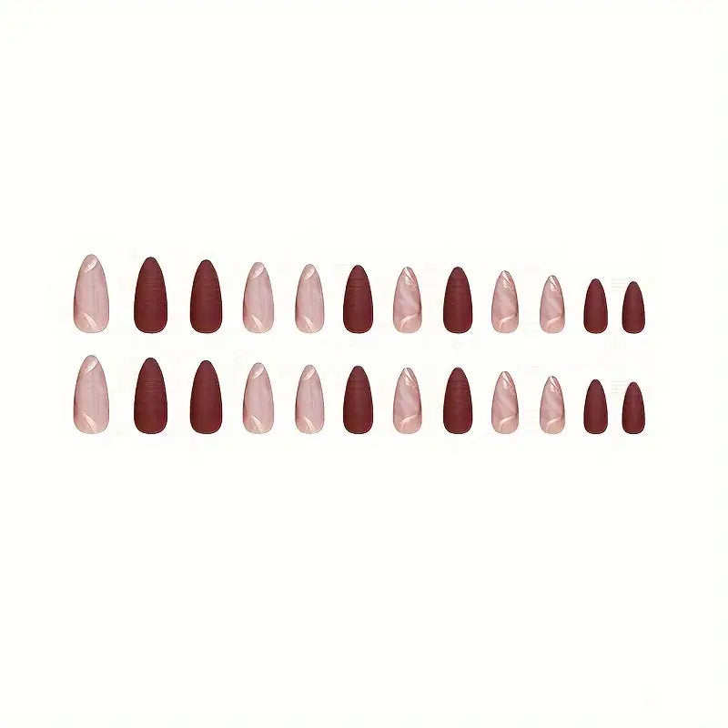 24pcs Frosted Line Nail Art Sheets