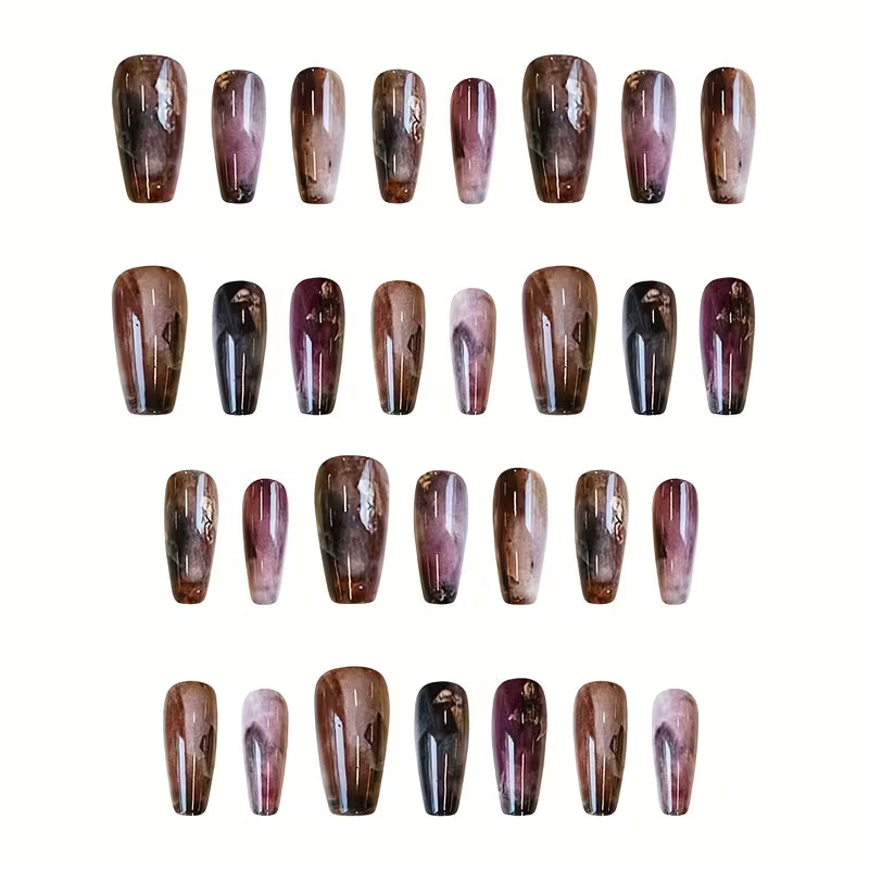 30pcs NAIL NINA Luxury Ombre Press On Nails
