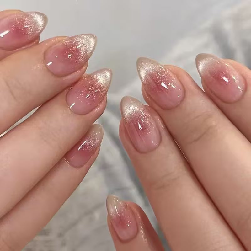 Almond Shape Short Press-On Nails