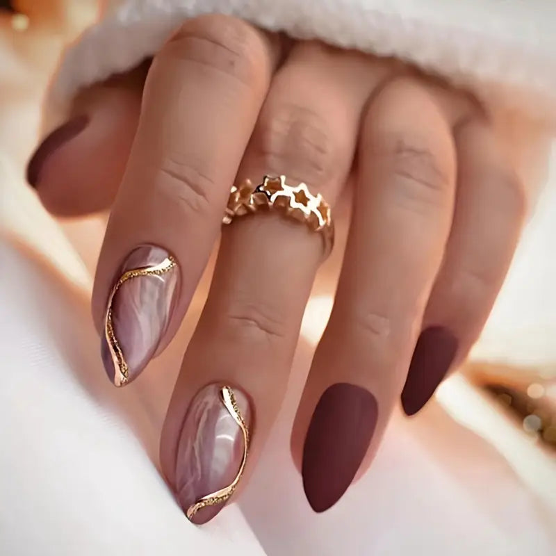 24pcs Frosted Line Nail Art Sheets